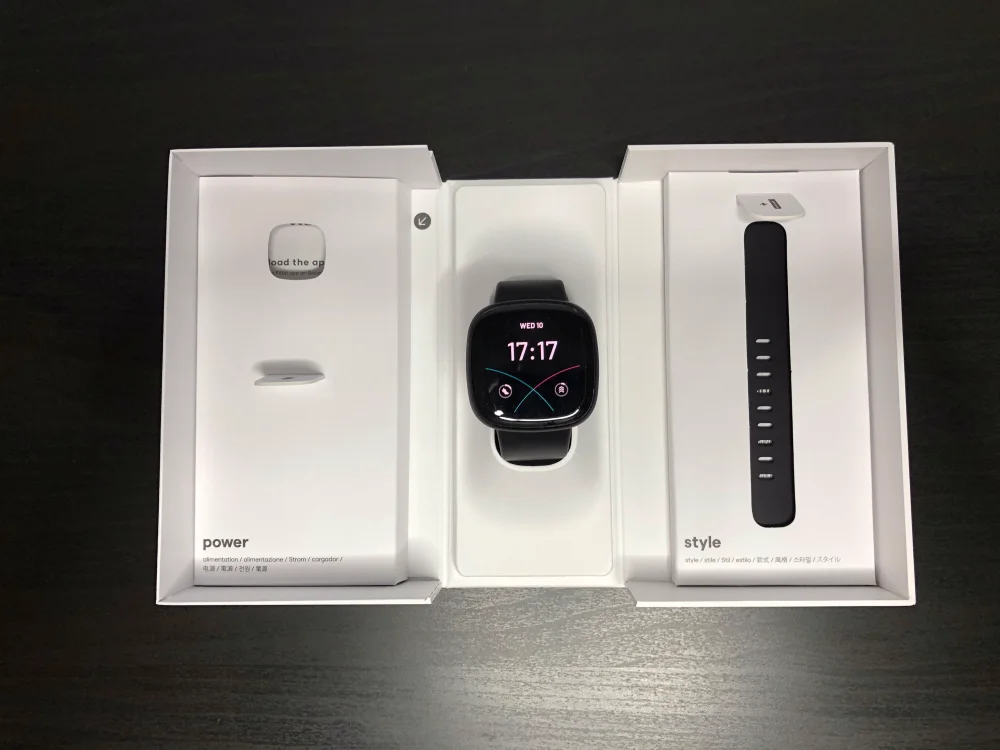 The Fitbit Versa 3 unboxing experience