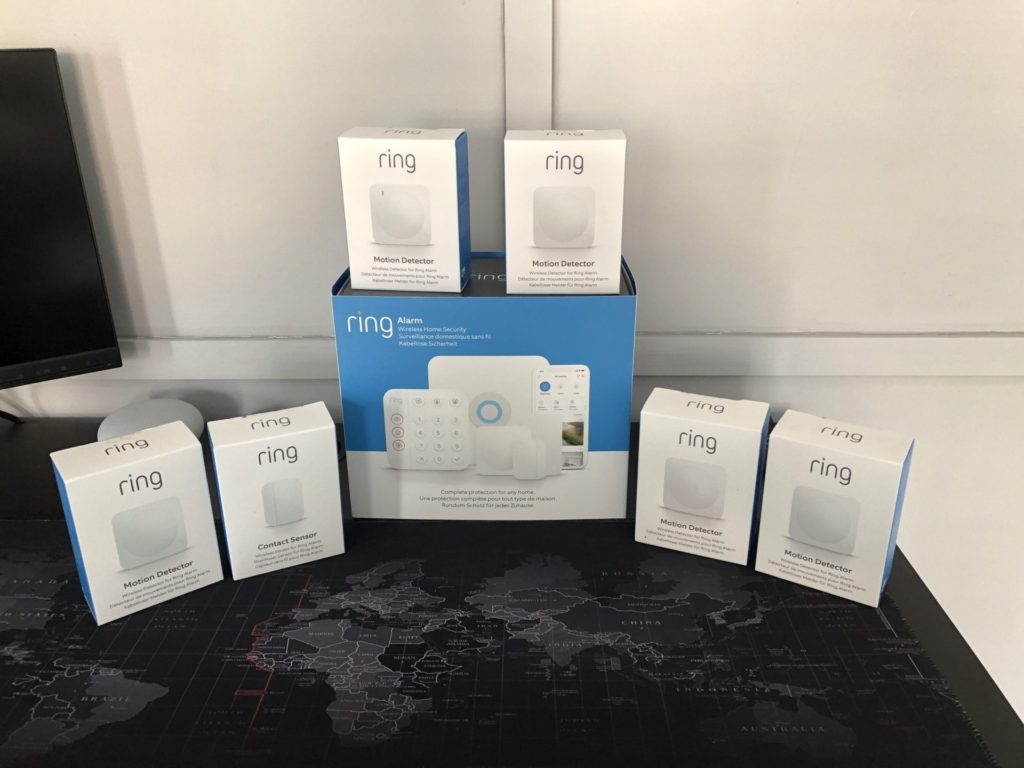 Ring Alarm 2nd Gen boxed devices