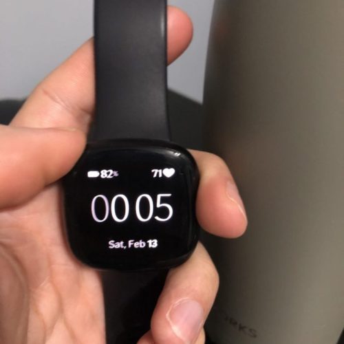 The "Pure" watch face on the watch